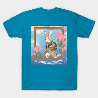 Scuba Diving Underwater with Rabbit Bunny Lover Diver Instructor Gift T-Shirt